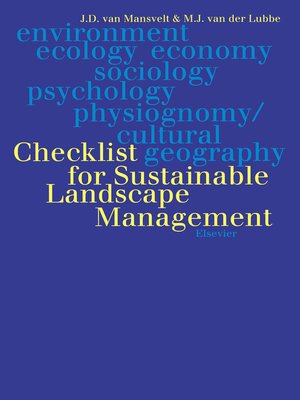 cover image of Checklist for Sustainable Landscape Management